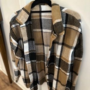 Plaid Oversized Button Down